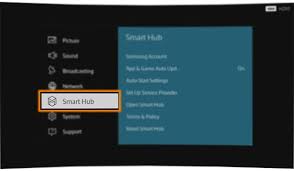 how to setup smart hub in samsung suhd
