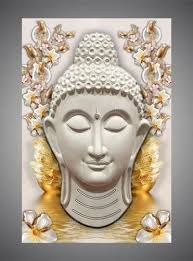 Aamphaa Tiles Buddha Face Wall Art
