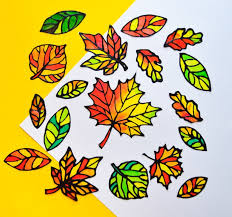 Stained Glass Leaf Suncatcher Template