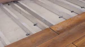 Wood Flooring Installation Stock
