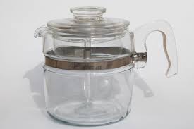Clear Glass Coffee Pot Pyrex Vintage