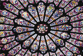 The Rose Window At The Notre Dame