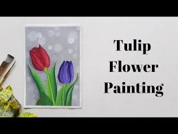 Tulip Flower Painting Easy Acrylic