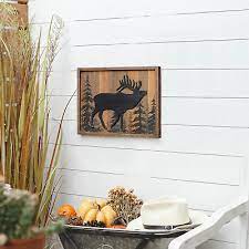 Metal Deer Wall Art Forest Deer Wall