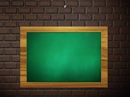 Green Chalkboard Hang On Brick Wall
