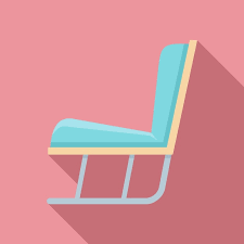 Garden Soft Rocking Chair Icon Flat