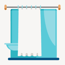 Vector Design Of Shower Curtain Stylish