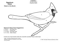 Stained Glass Cardinal Use Pattern For