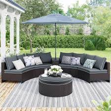 Pe Wicker Rattan Outdoor Sectional