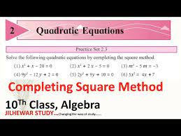 Quadratic Equation Class Practice Set 2