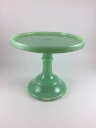 Mosser Glass 6 Jadeite Cake Plate Stand