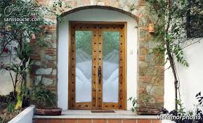 Mountain Design Etched Glass Doors