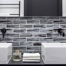 Textured Glass Subway Wall Tile