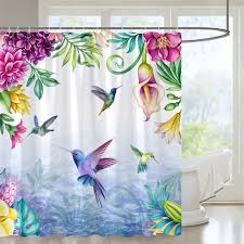 1pc Watercolor Fl Bird Shower