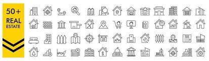Real Estate Icons Vector Art Icons