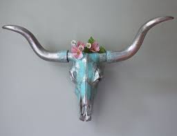 Bull Skull Cow Head Wall Mount Decor