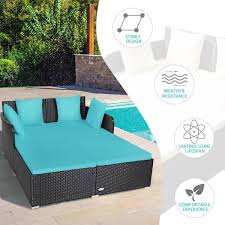 Plastic Rattan Outdoor Daybed