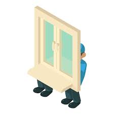 Window Installation Icon Isometric