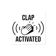 Clap Activated Sticker Vinyl Decal