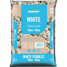 White Pebbles 20kg Pebbles Tates