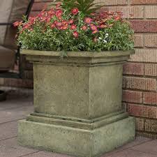 Cast Stone Fiberglass Pedestal Planter