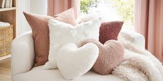 Cozy Teddy Faux Fur Heart Shaped Pillow