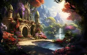 Flower Idyllic Landscape Background
