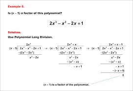 Math Example Polynomial Concepts