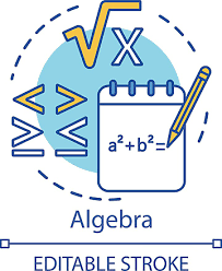 Advanced Algebra Concept Icon With
