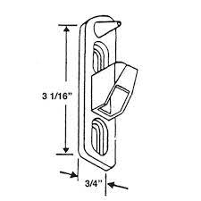 Barton Kramer 3 In Anti Lift Patio Door Chrome Keeper 10677