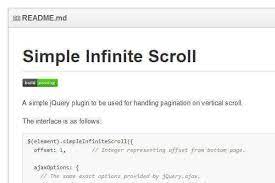 infinite scroll javascript plugins