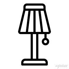 Bedroom Lamp Icon Outline Bedroom Lamp