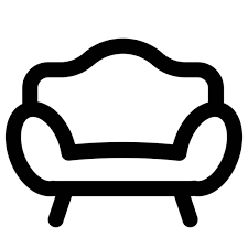 100 000 Sofa Outline Symbol Vector