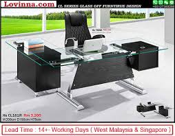 Lovinna Glass Office Table