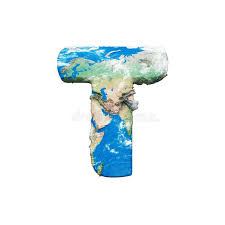 World Earth Globe Alphabet Letter T