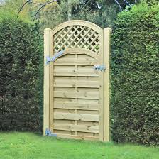 Arched Lattice Top Garden Gate