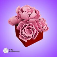 Psd 3d Render Of Flower Icon Ilration