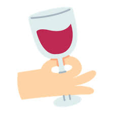 Free Holding Wine Glass Icon
