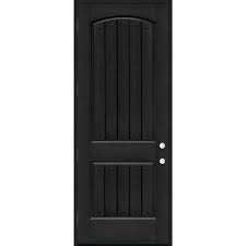 Steves Sons 36 In X 96 In 2 Panel Left Hand Inswing Onyx Stain Fiberglass Prehung Front Door With 4 9 16 In Jamb Size