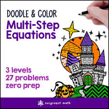 Multi Step Equations Doodle Math Twist