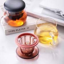 Tea Infuser Fruit Juicer Glass Mug