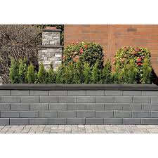 Charcoal Concrete Retaining Wall Block