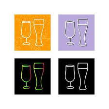 Ping Now Unique Beer Glasses Vector
