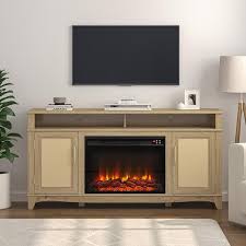 Wooden Tv Stand Electric Fireplace