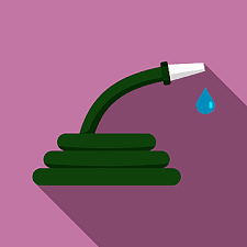 Water Hose Flat Icon Vector