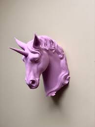 Buy Unicorn Head Wall Art Mount 3d