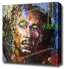 Bob Marley Canvas Prints Portrait