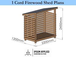 1 Cord Firewood Shed Plans Assembly