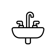 Bathroom Sink Icon Design Vector