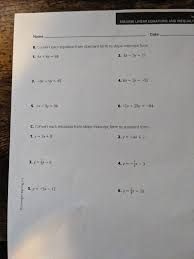 Solved Solving Linear Equations And
